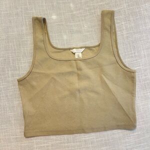 H&M Sage Green Crop Top